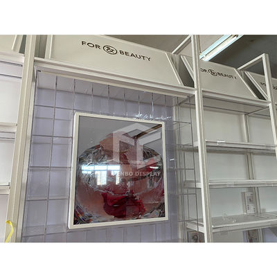3mm MDF Skincare Display Shelves For Cosmetic Shop Monomer Design