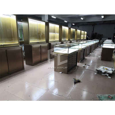 1000mm Long Jewelry Shop Furniture T4 LED Jewellery Display Counter