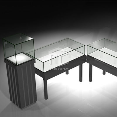 T4 LED Power Saving Glass Watch Display Showcase Table 8mm MDF  Fashion Style
