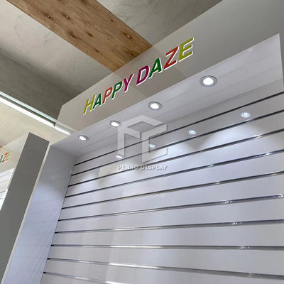 Veneered Smoke Shop Furniture Monomer Design 3mm Thick MDF