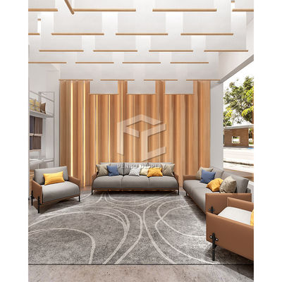 Custom Metal Bedding Store Display Racks Wooden Home Textile Store Display Cabinet